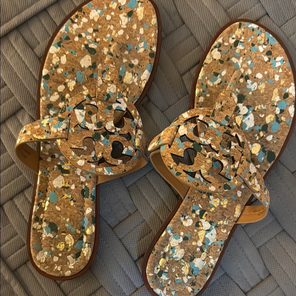 Tory Burch Miller Confetti Sandals size 7.5